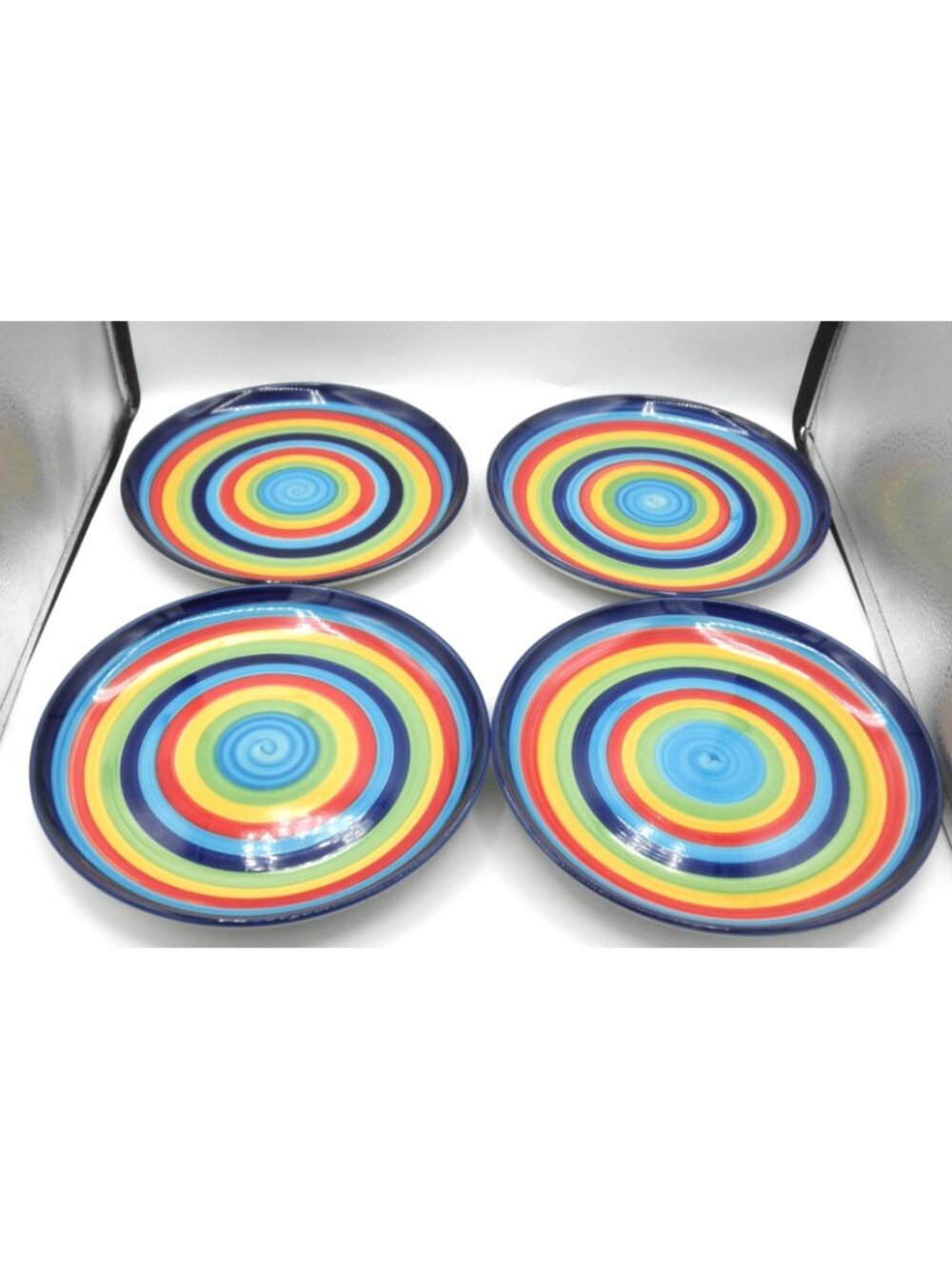 Striped Swirl by Todays Home 10 Inch Dinner Plates Set of 4 Pattern Code: TDHSTS - Picture 6 of 6